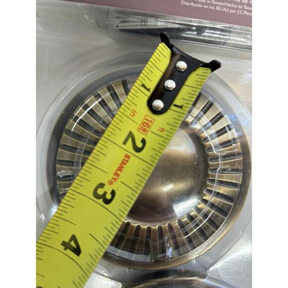 4 Vtg Medallion Round Curtain Tie Backs 3” Federal Colonial Style New Old Stock - Picture 6 of 6